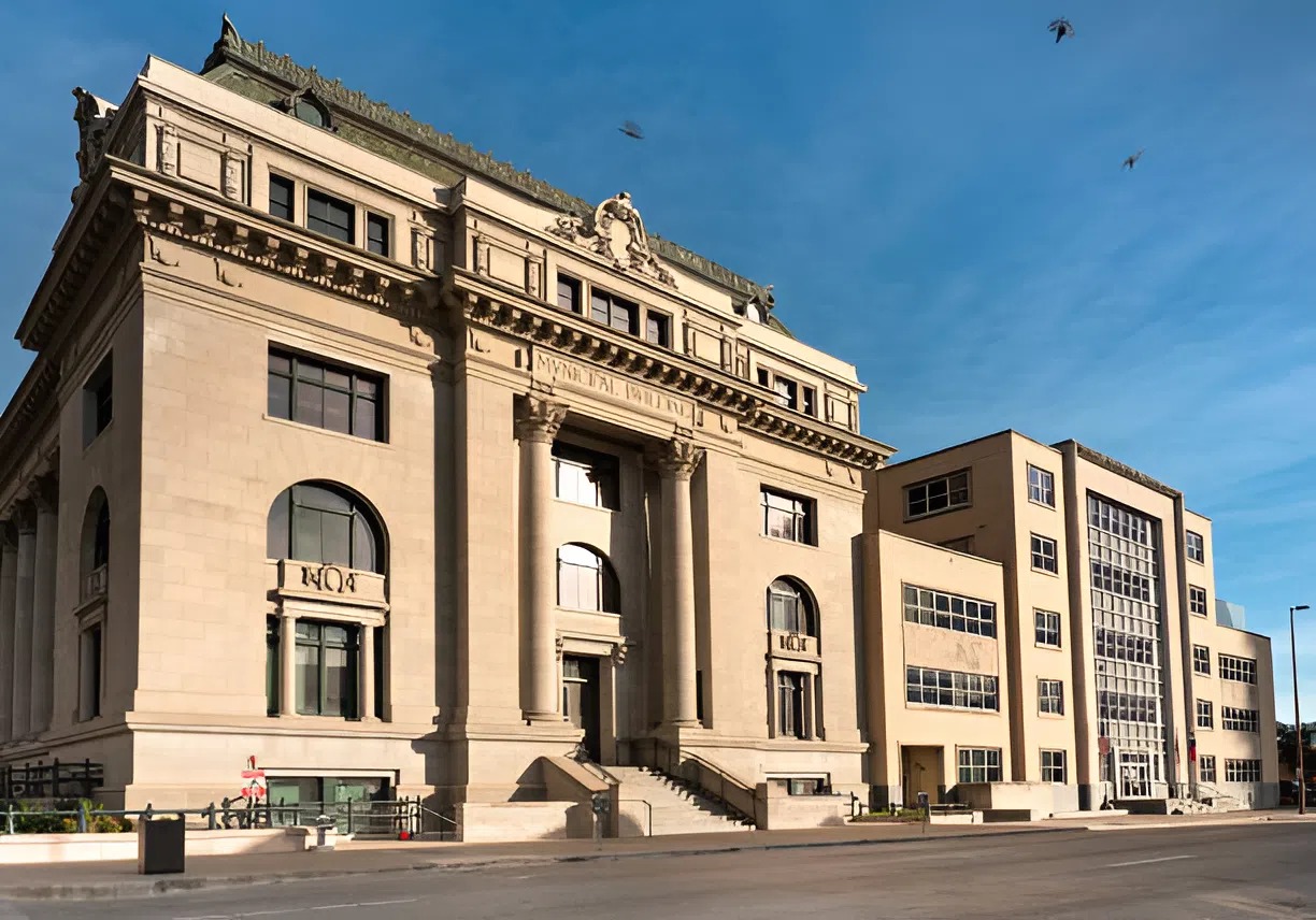 Municipal building repainted by a professional painter in Vicksburg, MI